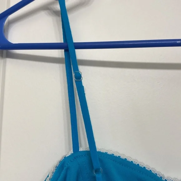NWT Speechless Juniors Dress - size 11 - blue with spaghetti straps and back zip - Picture 9 of 13